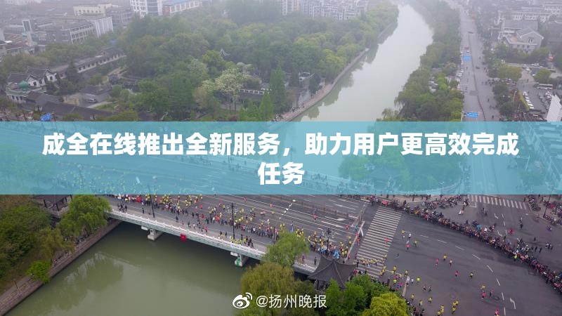 成全在线推出全新服务，助力用户更高效完成任务
