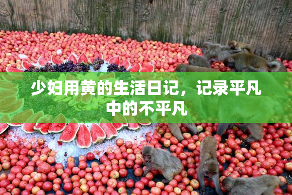 少妇用黄的生活日记，记录平凡中的不平凡
