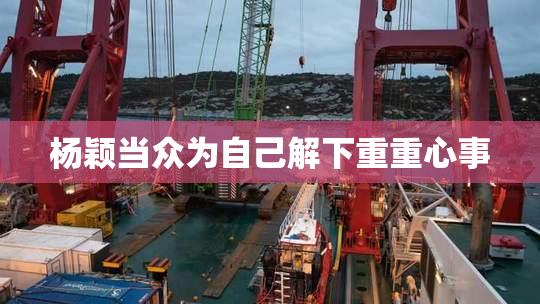 杨颖当众为自己解下重重心事