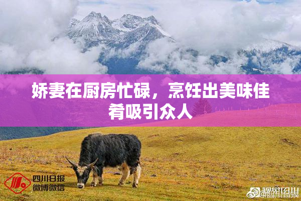 娇妻在厨房忙碌，烹饪出美味佳肴吸引众人