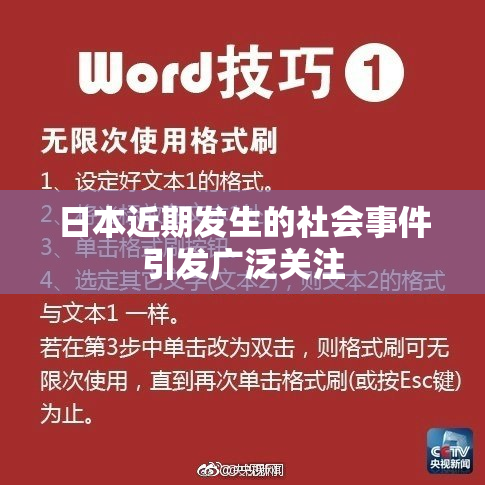 日本近期发生的社会事件引发广泛关注