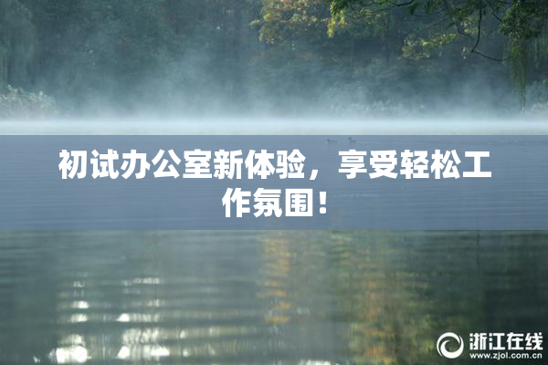 初试办公室新体验，享受轻松工作氛围！