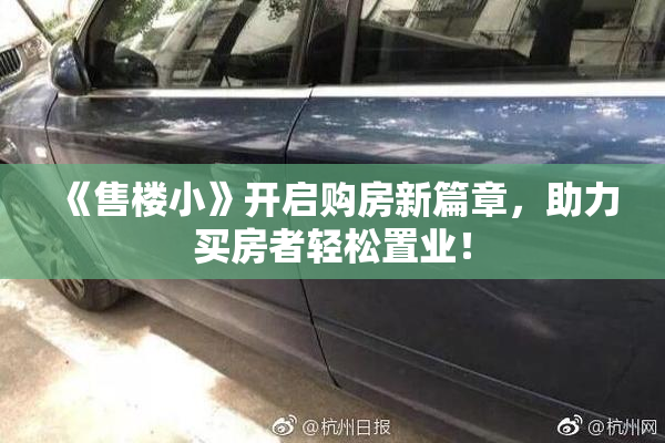 《售楼小》开启购房新篇章，助力买房者轻松置业！