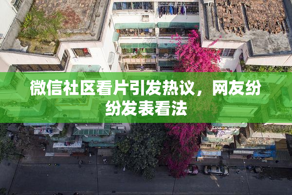 微信社区看片引发热议，网友纷纷发表看法