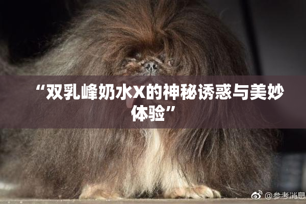“双乳峰奶水X的神秘诱惑与美妙体验”