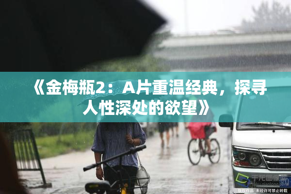 《金梅瓶2：A片重温经典，探寻人性深处的欲望》