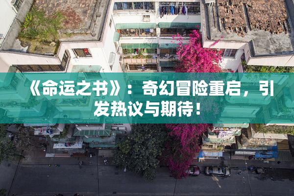 《命运之书》：奇幻冒险重启，引发热议与期待！