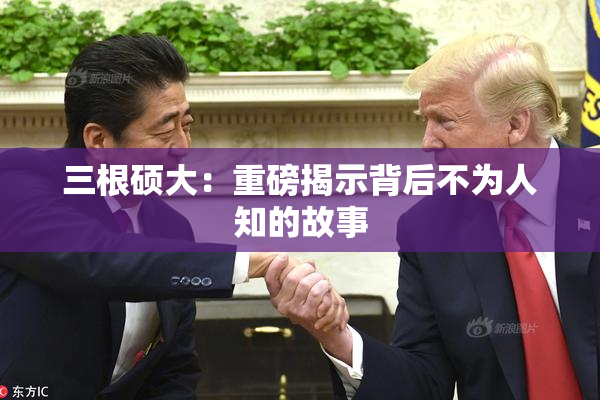 三根硕大：重磅揭示背后不为人知的故事