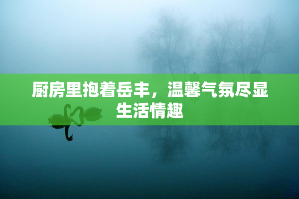 厨房里抱着岳丰，温馨气氛尽显生活情趣