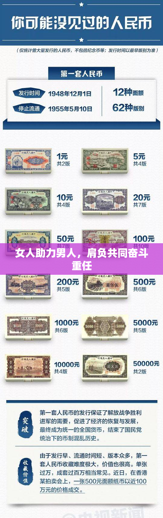 女人助力男人，肩负共同奋斗重任