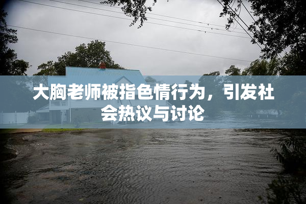 大胸老师被指色情行为，引发社会热议与讨论