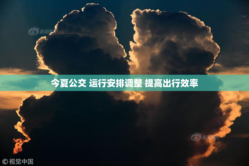 今夏公交 运行安排调整 提高出行效率