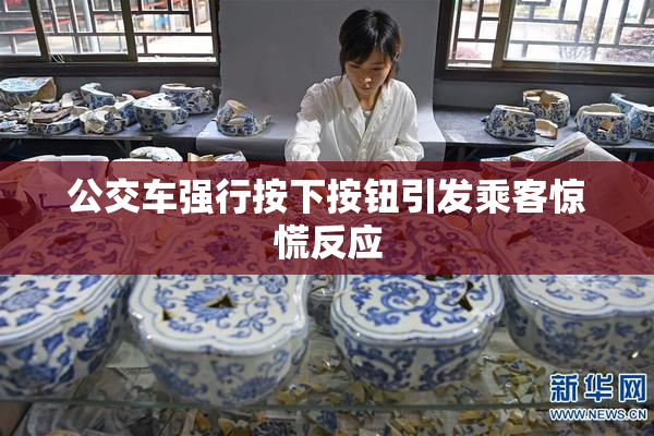 公交车强行按下按钮引发乘客惊慌反应