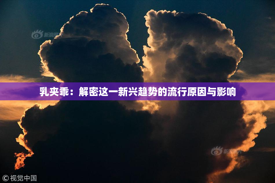 乳夹乖：解密这一新兴趋势的流行原因与影响