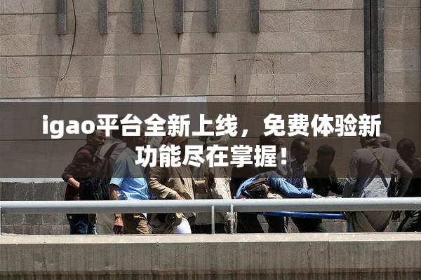 igao平台全新上线，免费体验新功能尽在掌握！