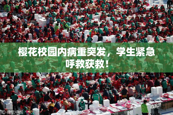 樱花校园内病重突发，学生紧急呼救获救！