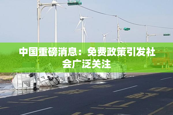 中国重磅消息：免费政策引发社会广泛关注
