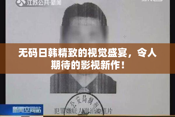 无码日韩精致的视觉盛宴，令人期待的影视新作！
