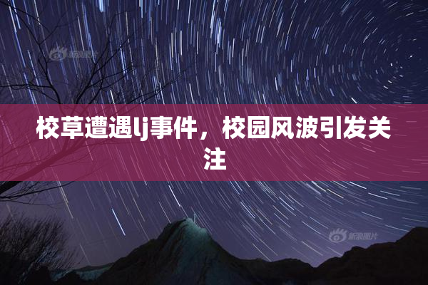 校草遭遇lj事件，校园风波引发关注