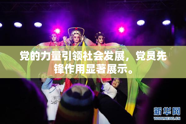 党的力量引领社会发展，党员先锋作用显著展示。