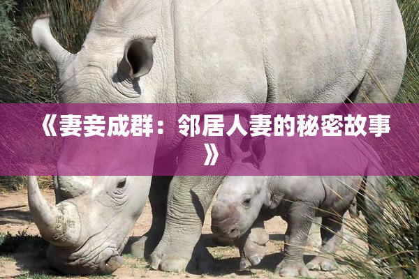 《妻妾成群：邻居人妻的秘密故事》