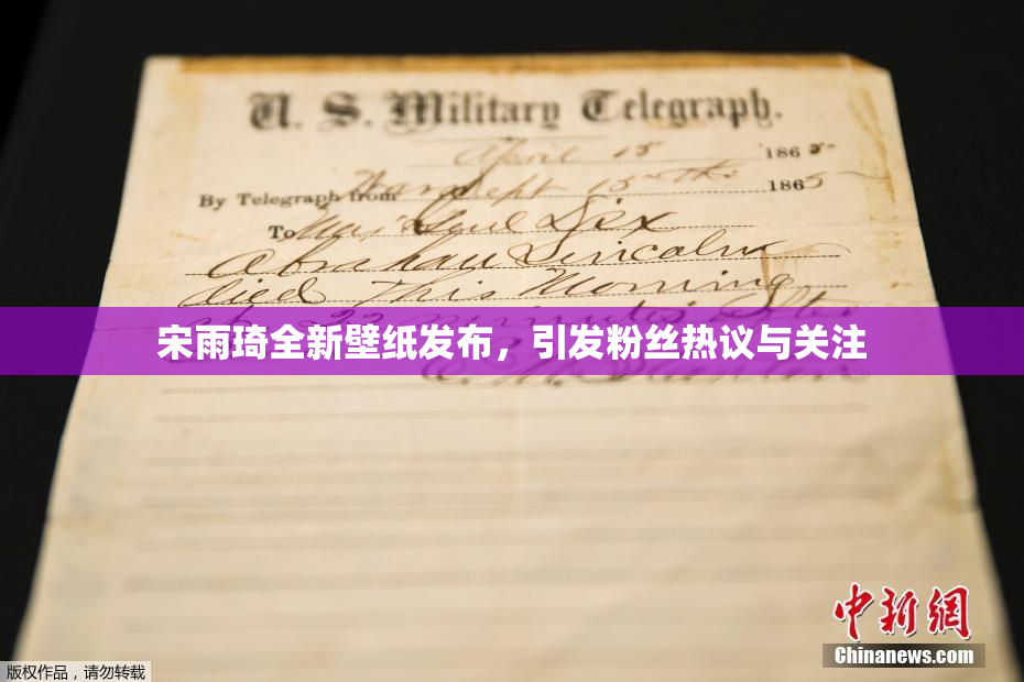 宋雨琦全新壁纸发布，引发粉丝热议与关注