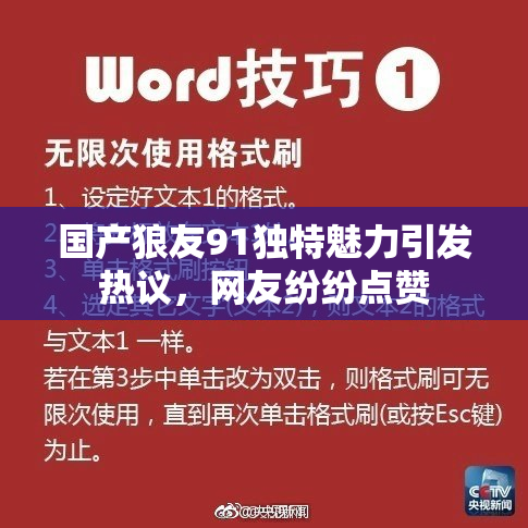 国产狼友91独特魅力引发热议，网友纷纷点赞