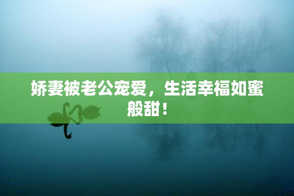 娇妻被老公宠爱，生活幸福如蜜般甜！
