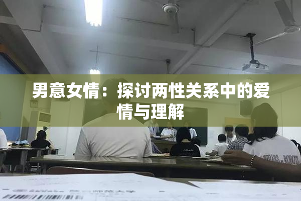 男意女情：探讨两性关系中的爱情与理解