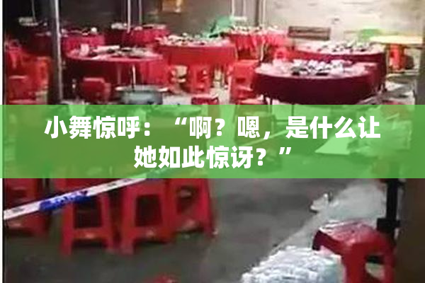 小舞惊呼：“啊？嗯，是什么让她如此惊讶？”