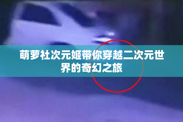 萌萝社次元姬带你穿越二次元世界的奇幻之旅