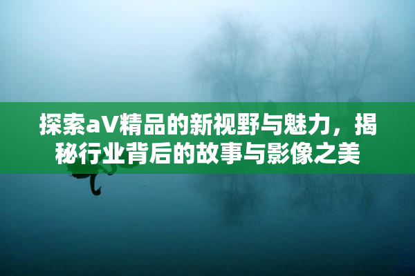 探索aV精品的新视野与魅力，揭秘行业背后的故事与影像之美