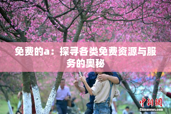 免费的a：探寻各类免费资源与服务的奥秘