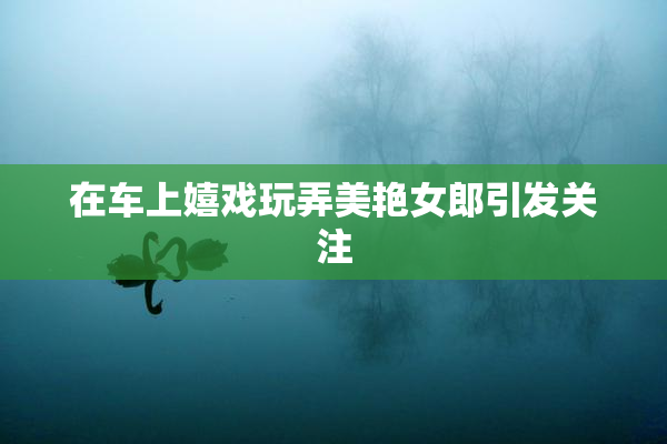 在车上嬉戏玩弄美艳女郎引发关注
