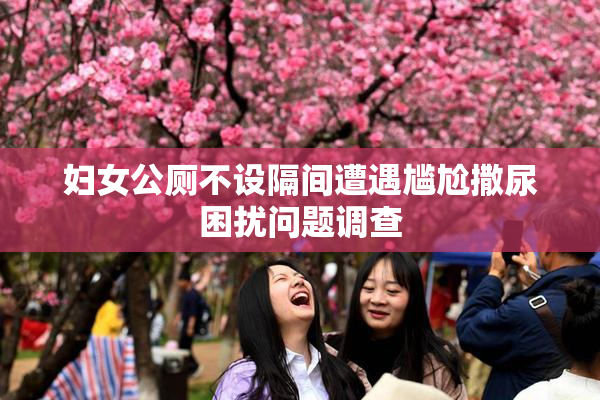 妇女公厕不设隔间遭遇尴尬撒尿困扰问题调查