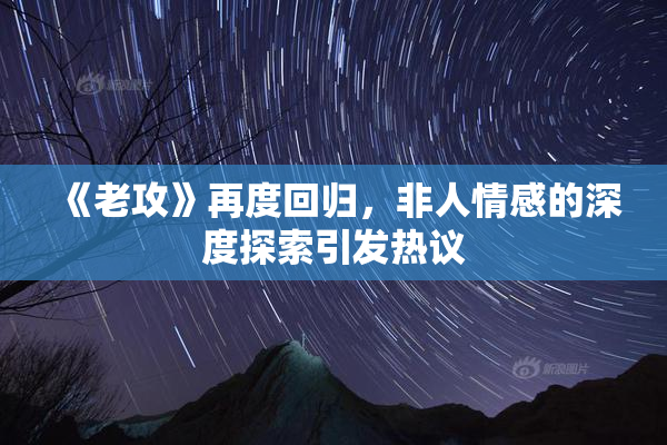 《老攻》再度回归，非人情感的深度探索引发热议