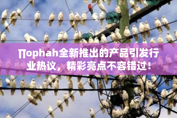 ∏ophah全新推出的产品引发行业热议，精彩亮点不容错过！
