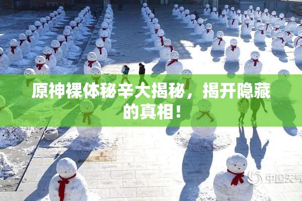 原神裸体秘辛大揭秘，揭开隐藏的真相！
