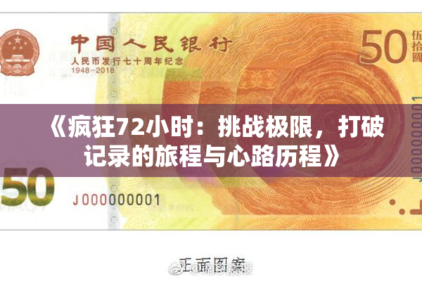 《疯狂72小时：挑战极限，打破记录的旅程与心路历程》