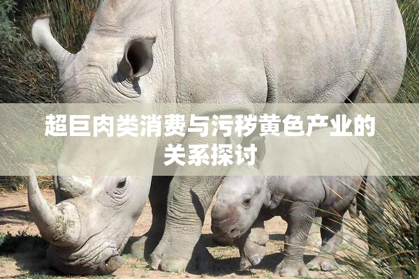 超巨肉类消费与污秽黄色产业的关系探讨