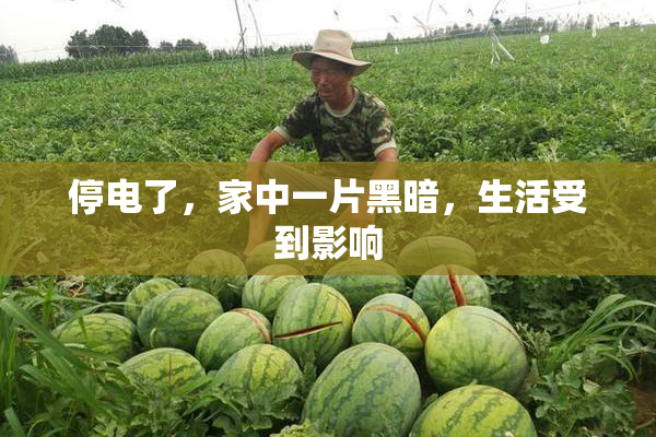 停电了，家中一片黑暗，生活受到影响