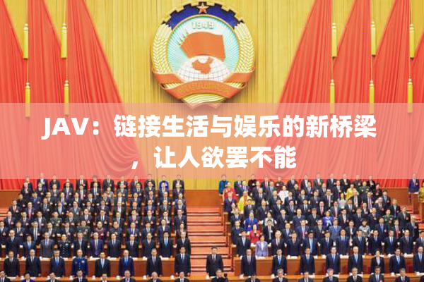 JAV：链接生活与娱乐的新桥梁，让人欲罢不能