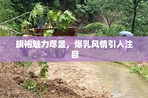 旗袍魅力尽显，爆乳风情引人注目