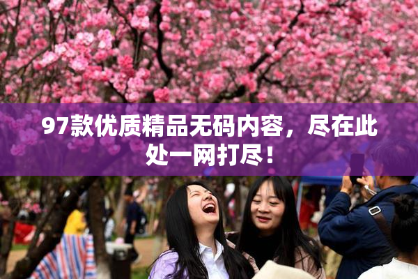 97款优质精品无码内容，尽在此处一网打尽！