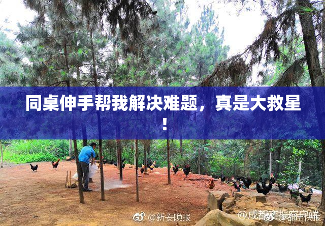 同桌伸手帮我解决难题，真是大救星！
