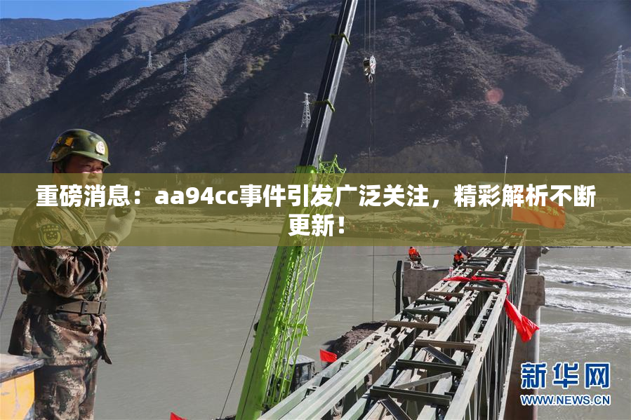 重磅消息：aa94cc事件引发广泛关注，精彩解析不断更新！