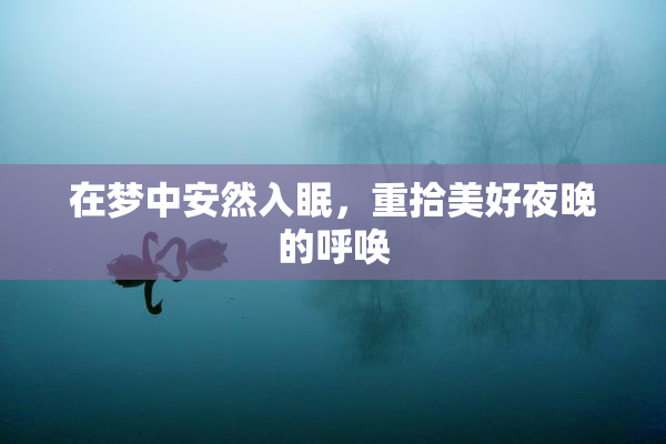 在梦中安然入眠，重拾美好夜晚的呼唤