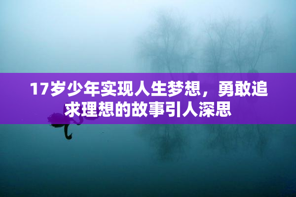 17岁少年实现人生梦想，勇敢追求理想的故事引人深思