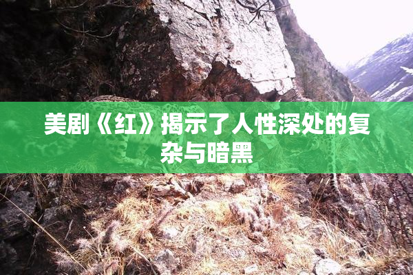 美剧《红》揭示了人性深处的复杂与暗黑