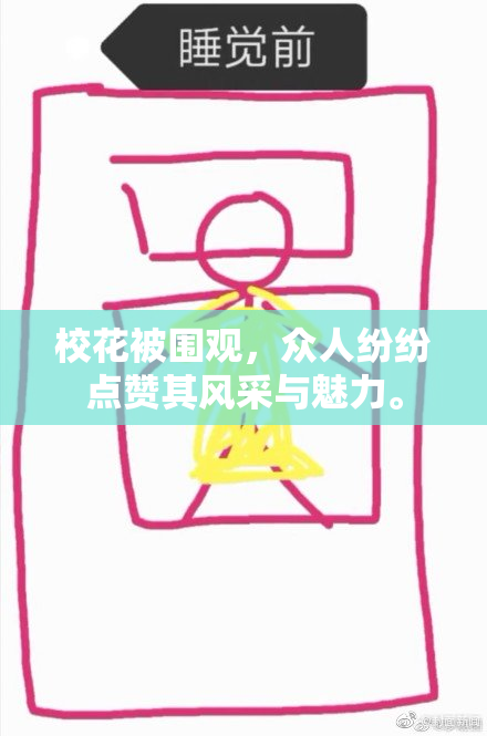 校花被围观，众人纷纷点赞其风采与魅力。